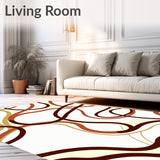 Abstract Ripple Design Featuring Fluid Movement and Shapes(Brown)