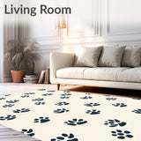 Paw Print Trail Entry with Moisture Wicking Technology (Beige)