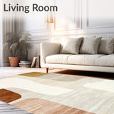 Corner Abstract Beige Palette with Textured Look(Beige)