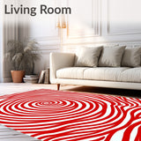 Christmas Peppermint Twist Half Circle with Stripe(Red)