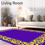 Elegant Damask Vintage Inspired Ornamental Jacquard(Purple)