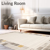 Beige Area Texture & Modern Geometric Border(Beige)