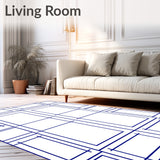 Mosaic Tile Array Sophisticated Alternating Formation(Blue)