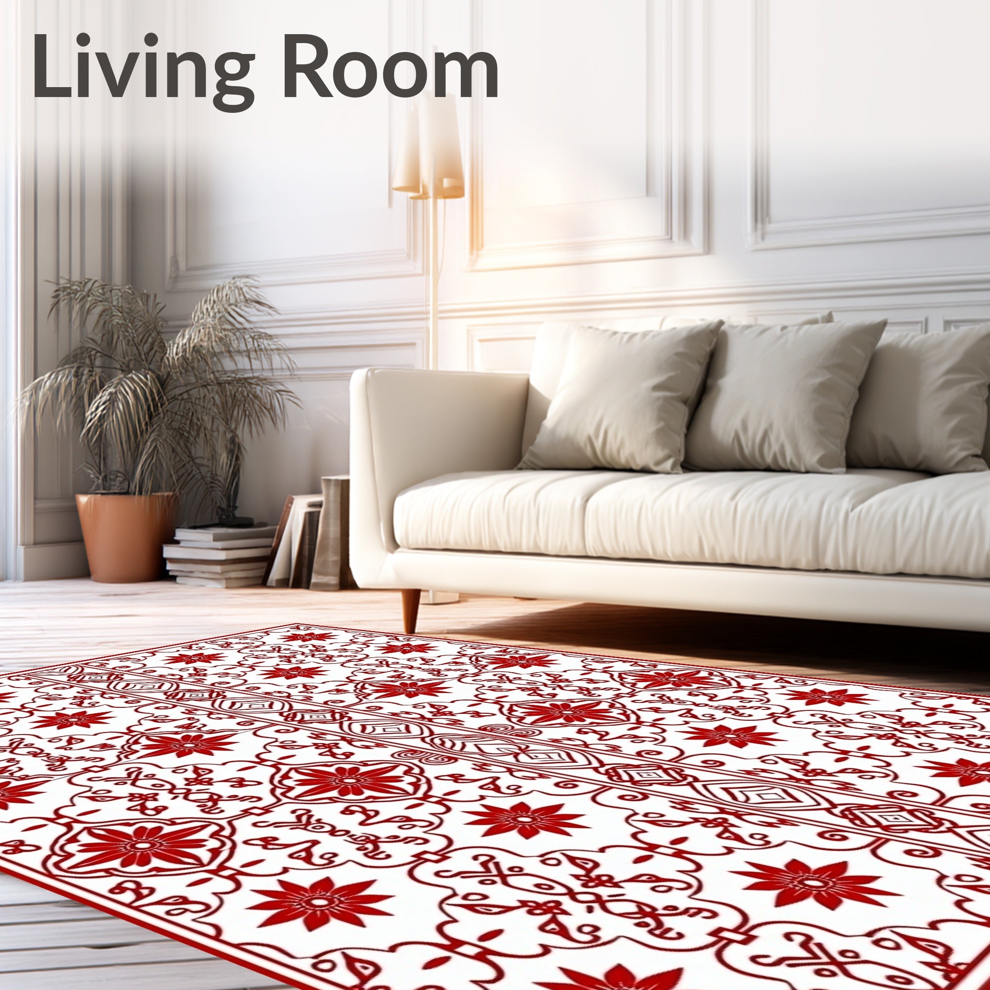 Timeless Lattice with Interlocking Bursts (Red) - ODIKA