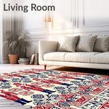 Nutcracker Wonderland with Interlocking Snowflake and Festive Soldier Designs(Red)