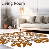 Sunburst Design with Symmetrical Petal (Brown) - ODIKA
