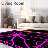 Interlocking Arachnid Web Motif with Vivid Gothic Accents(Black)