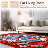 Vividly Colored Mythical Battle Scene(Blue)