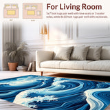 Vibrant Beachy Ripple Effect(Blue)