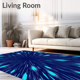 Abstract Brushstroke Artistic Splash (Blue)