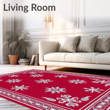 Winter Wonderland Decorative Floor Covering(Red)