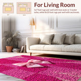 Ultra Soft Area Rug, Non Slip, Stain Resistant, Washable Area Rugs for Living Room, Bedroom, coquette bow bath mat(Pink)