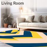 Abstract Chevron Inspired by Mid Modern Aesthetics(Yellow)