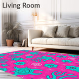 Hawaiian Sealife Fantasy Featuring Coral Reptile Motifs and(Pink)