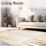 Animal Print Area Elegant Tiger Stripes(Beige)