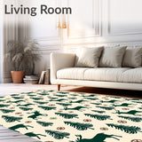 Festive Winter Reindeer Holiday Forest Wonderland(Beige)