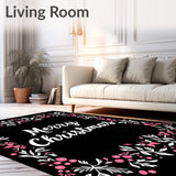 Elegant Yuletide Greeting Front Step Decoration Winter Wonderland(Black)