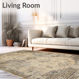 Country Charm Tapestry Rustic Beige and Earthy Brown(Beige)