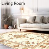 Boho Chic Beige Medallion Area Stylish(Beige)