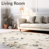 Desert Bloom Area Earthy Tones Patterned Floor Covering(Beige)