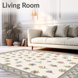 Botanical Garden Flourish Antiqued Distressed Heirloom(Beige)