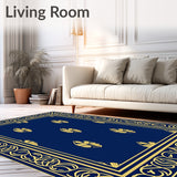 Art Fan Inspired Interlocking Motif (Blue)