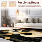 Elegant Neutral Gold Symmetrical Design(Black)