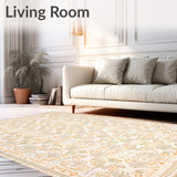 Desert Bloom Circular Earthy Toned for Patios(Beige)
