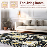 Striking Black and Cream Geometric Art(Black)