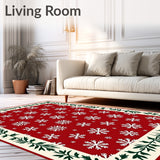 Joyful Celebration Nordic Frosty Flake Accent(Red)