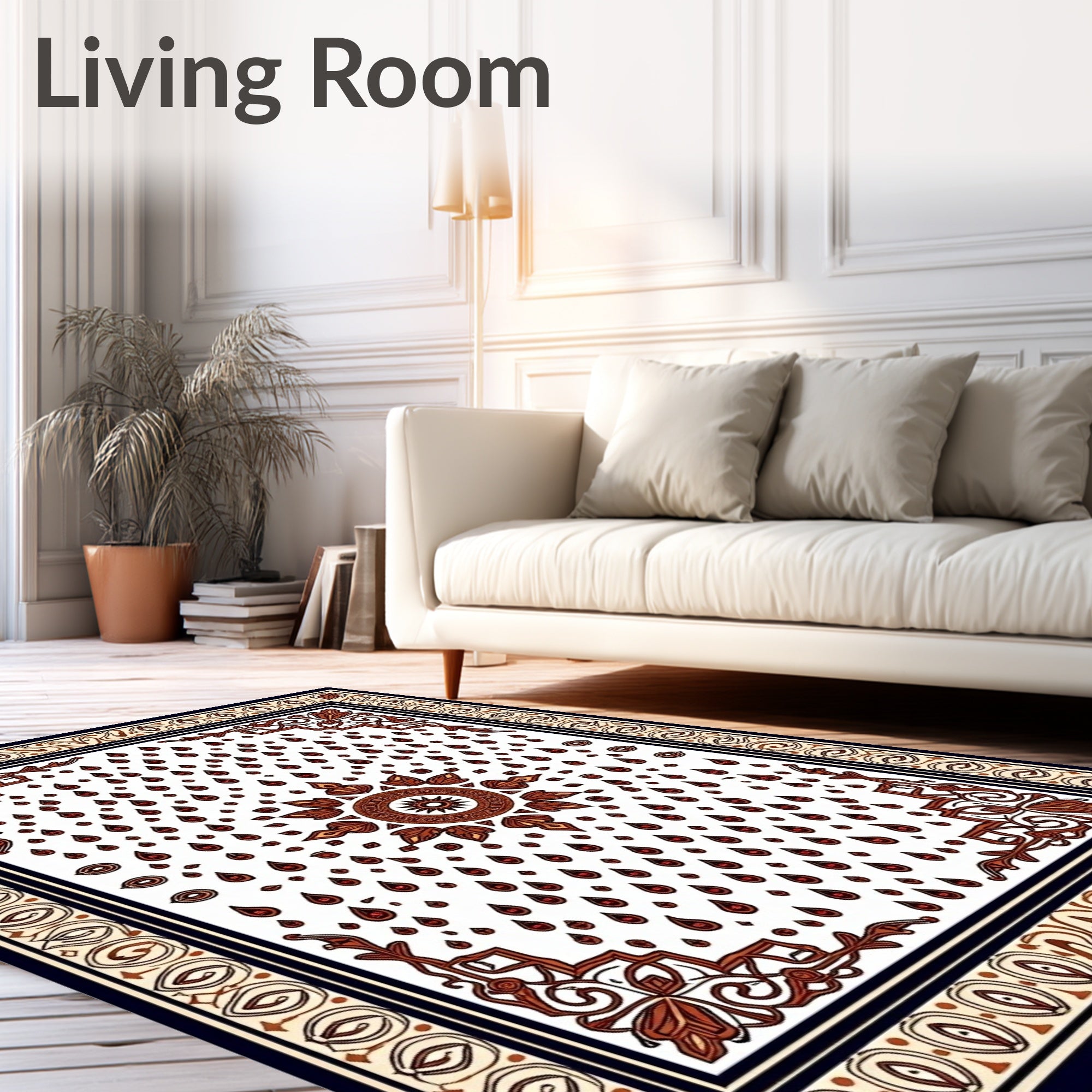 Artisan Paisley Medallion Heritage (Ivory) - ODIKA