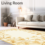 Beige Accent Lightweight Indoor Non Slip Design(Beige)
