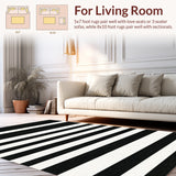 Geometric Black and Whiteストライプ(Black)