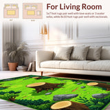 Joyful Cartoonish Scene(Green)