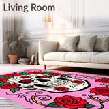 Mystical Afterlife Floral Cranium Decorative Artisan Creation(Pink)