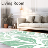 Botanical Leaf Interplay Featuring Subtle Vines and Branch Filigree(Green)