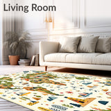 Adventure Time World Atlas Circle for Kids Play and Learn Sessions(Green)