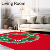 Joyful Pinecone Wreath Celebration Seasonal Accent(Red)