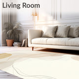 Beige Serenity Area Non Slip Tranquil Tones(Beige)