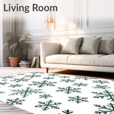 Luxurious Snowflake Symphony Elegant Plush(Green)