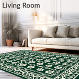 Artisan Lattice Vinework Medallion Motif (Green) - ODIKA