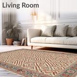 Vintage Style Octagon Area(Beige)