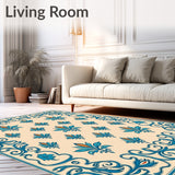 Vintage Botanical Jacquard Artistry (Beige)