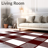 Grid Buffalo Check with Traditional Lumberjack Motif(Brown)