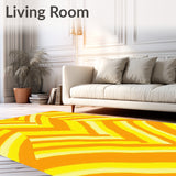 Chevron Zigzag Herringbone Brushstroke Abstract Trendy(Yellow)
