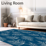 Enchanting Frosty Pine Needle Holiday Accent(Navy Blue)