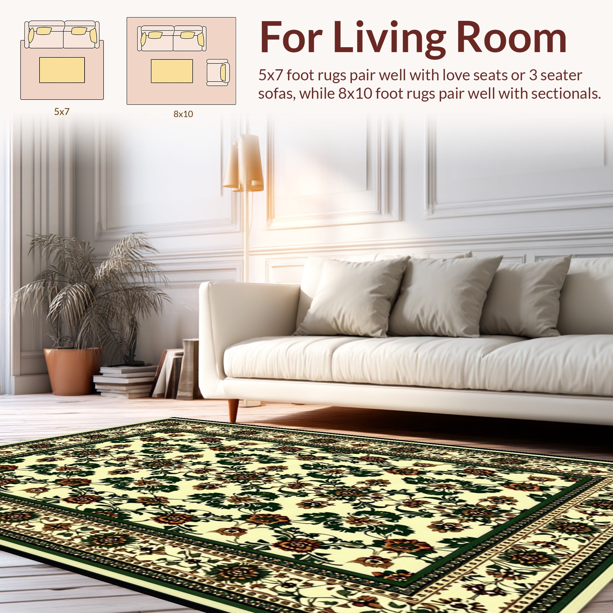 Distressed Green and(Beige) - ODIKA