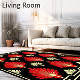 Art Inspired with Symmetrical Fan Shaped Interlocking (Black)