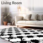 Retro Bold Contrast Interlocking Motif (Black) - ODIKA