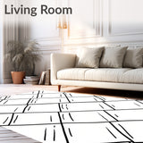 Lumberjack Cabin Crosshatch Tapestry(Black)